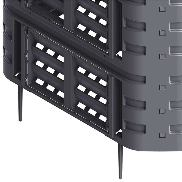 VidaXL Komposztáló - Műanyag - 740L - 93x93x113cm