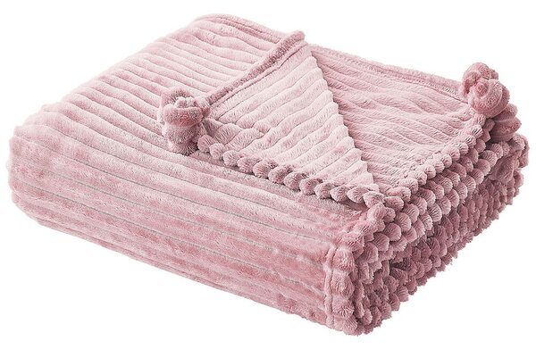 Rózsaszín ágytakaró 150 x 200 cm KAWERI