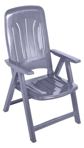 Műanyag napozó szék - szürke