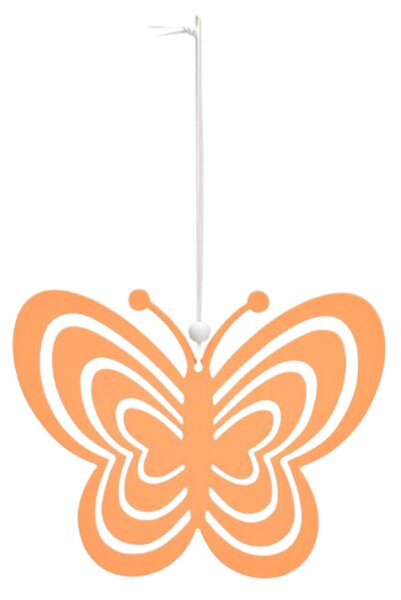 Függesztett fém pillangó PASTEL BUTTERFLY - több színben Termék színe: Rózsaszín