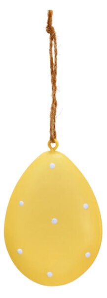 Függő fém tojás PASTEL EGG - több színben Termék színe: Narancssárga