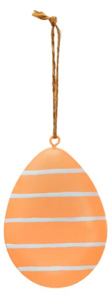 Függő fém tojás PASTEL EGG - több színben Termék színe: Narancssárga