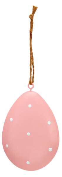 Függő fém tojás PASTEL EGG - több színben Termék színe: Narancssárga