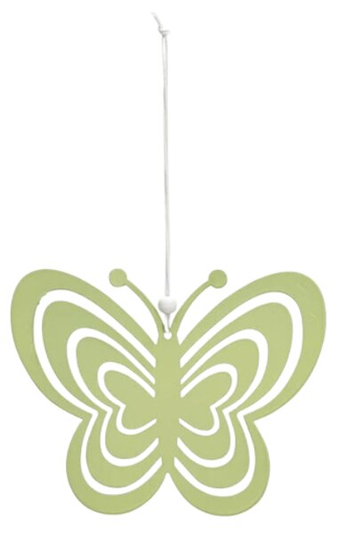 Függesztett fém pillangó PASTEL BUTTERFLY - több színben Termék színe: Rózsaszín