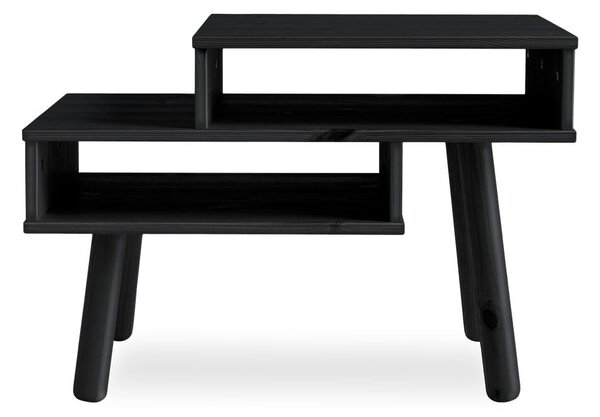 Haku fekete borovi fenyő dohányzóasztal - Karup Design