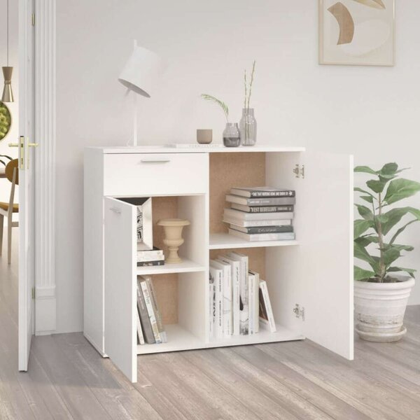 VidaXL Komód - Fehér - 80x36x75 cm