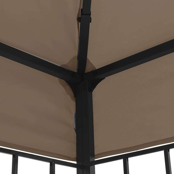 VidaXL Pavilon - Napelemes LED Fényfüzérrel - 3x3m