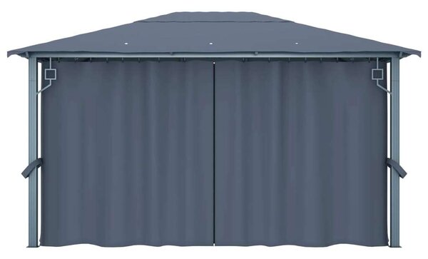 Vidaxl Kerti Pavilon - Alumínium - 4x3m