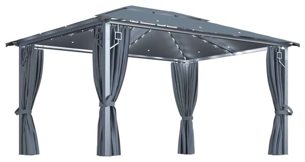 Vidaxl Kerti Pavilon - Alumínium - 4x3m