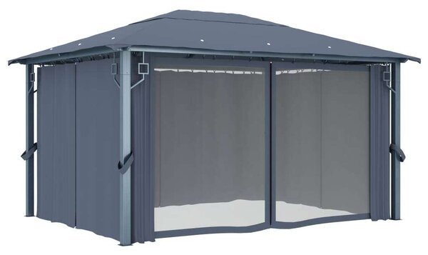 Vidaxl Kerti Pavilon - Alumínium - 4x3m