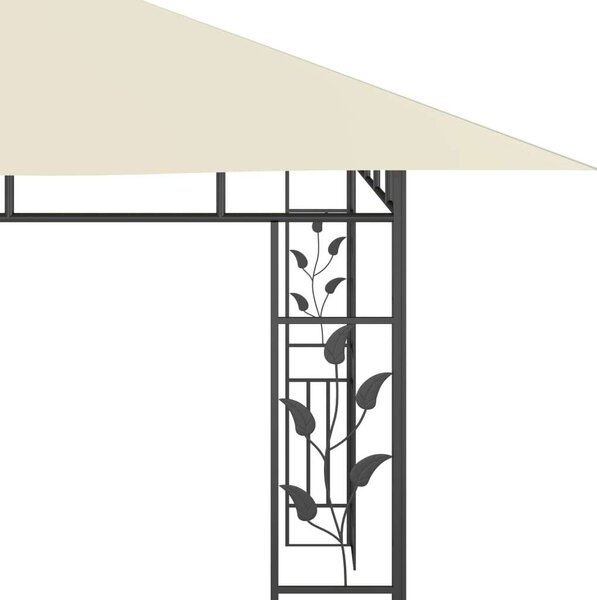 VidaXL Kertpavilon - Szúnyogháló - LED Fényfüzér - 4x3x2,73m