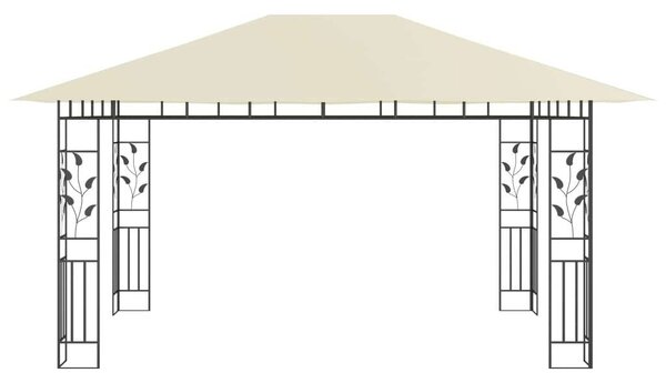 VidaXL Kertpavilon - Szúnyogháló - LED Fényfüzér - 4x3x2,73m