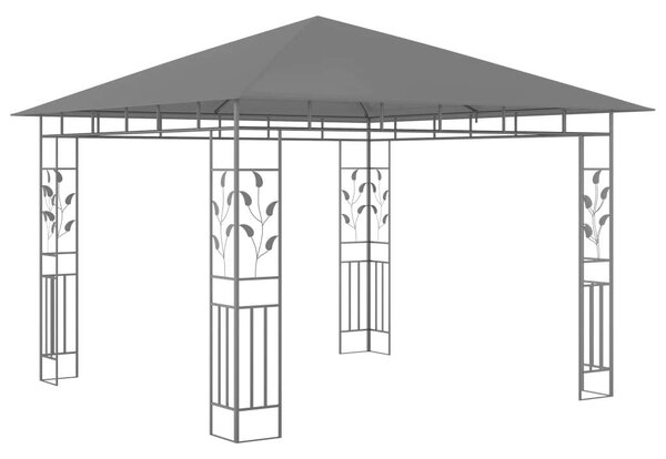 VidaXL Kerti Pavilon - 3x3m - Szúnyoghálóval és LED Világítással