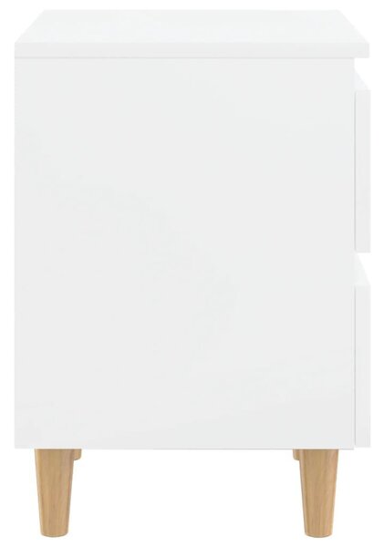 VidaXL Éjjeliszekrény Pár - Fehér - 2 db - 40x35x50cm