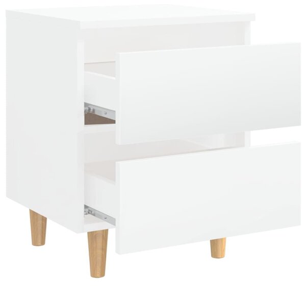 VidaXL Éjjeliszekrény Pár - Fehér - 2 db - 40x35x50cm