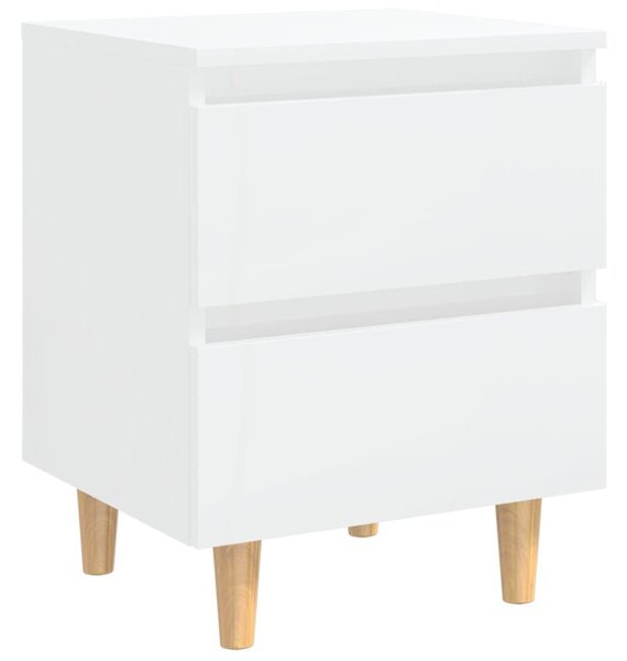 VidaXL Éjjeliszekrény Pár - Fehér - 2 db - 40x35x50cm