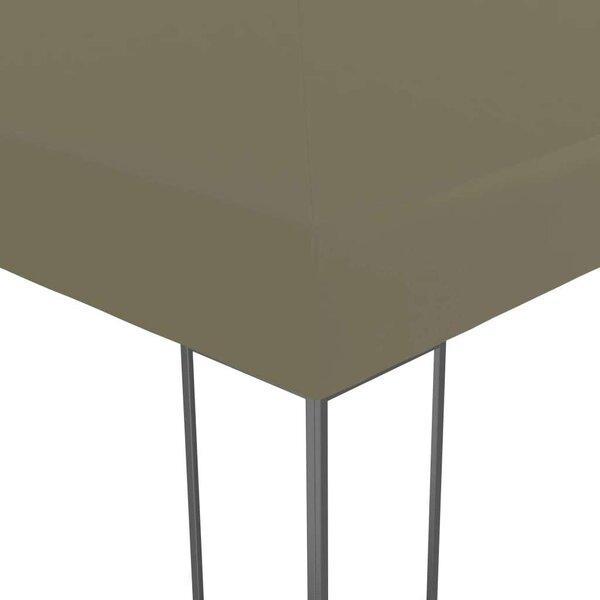 VidaXL kerti pavilon LED fényfüzérrel 3 x 3 m, tópszínű