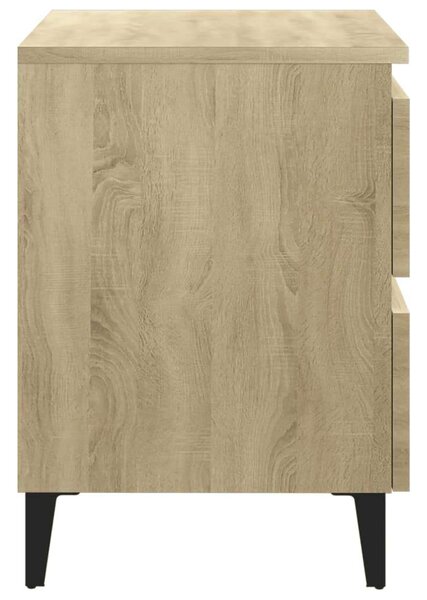 VidaXL Éjjeliszekrény 2 db - Sonoma Tölgy - 40x35x50 cm