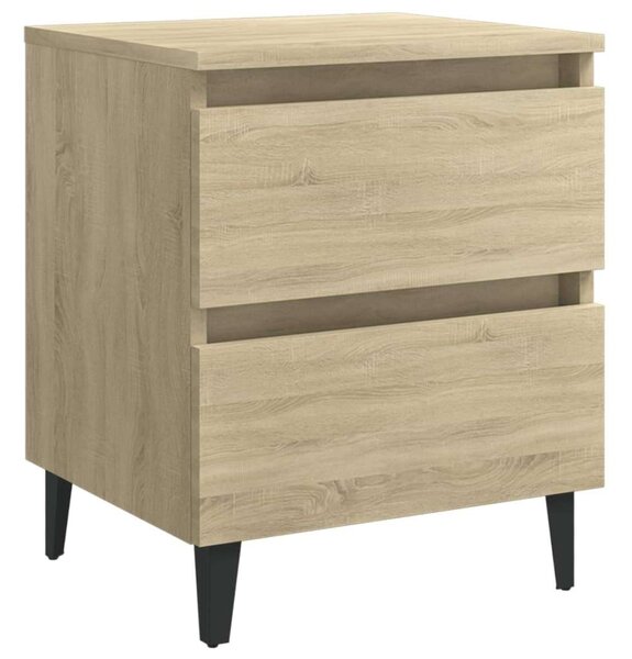 VidaXL Éjjeliszekrény 2 db - Sonoma Tölgy - 40x35x50 cm