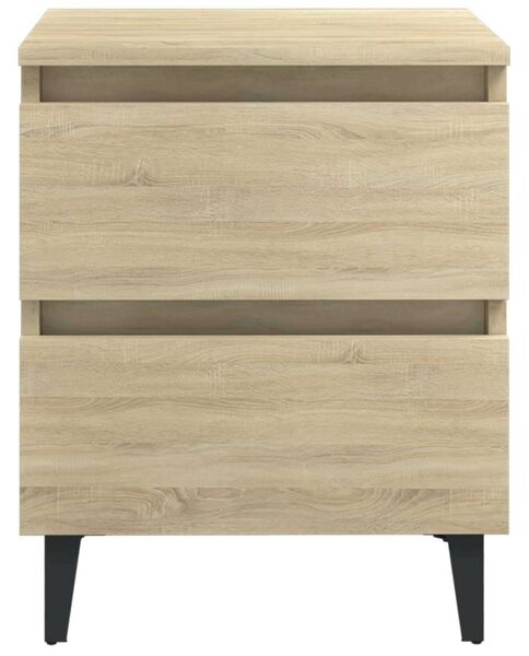 VidaXL Éjjeliszekrény 2 db - Sonoma Tölgy - 40x35x50 cm