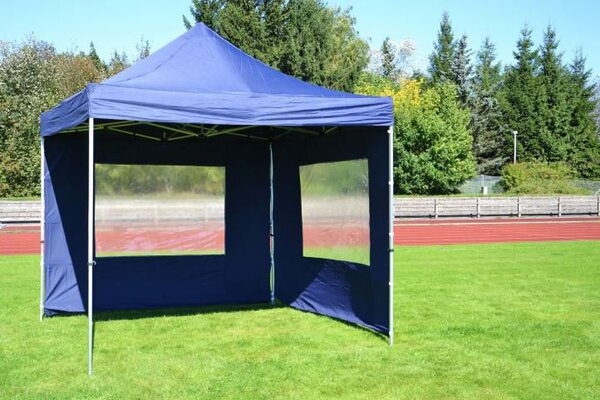 GARTHEN Kerti pavilon PROFI 3 x 3 m kék + 2 oldalfal