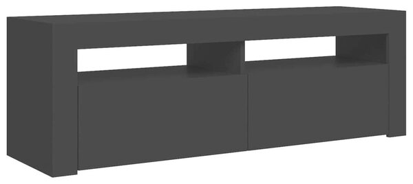 Fekete TV Szekrény LED Világítással - 120x35x40 cm