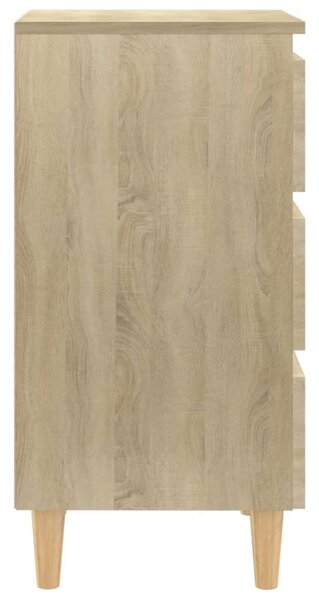 VidaXL Sonoma Tölgy Éjjeliszekrény - 3 Fiók - 40x35x69 cm