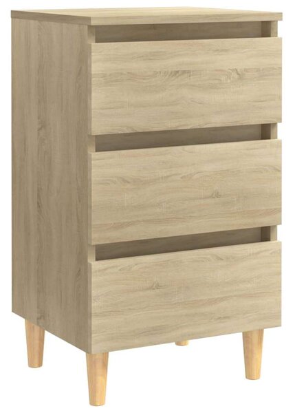 VidaXL Sonoma Tölgy Éjjeliszekrény - 3 Fiók - 40x35x69 cm