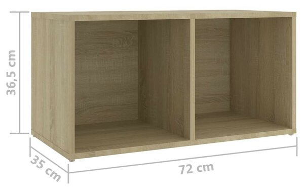 VidaXL TV-szekrény szett - Sonoma tölgy - 4 db - 72x35x36,5cm
