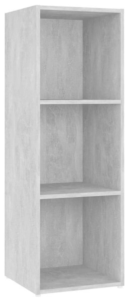 VidaXL 4 db betonszürke szerelt fa TV-szekrény 107 x 35 x 37 cm