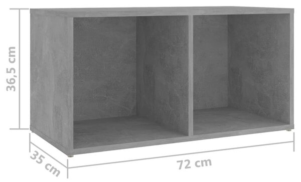 VidaXL TV-szekrény szett - 4 elem - Betonszürke - 72x35x36,5cm