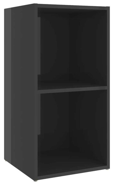 VidaXL 4 db magasfényű szürke forgácslap TV-szekrény 72 x 35 x 36,5 cm