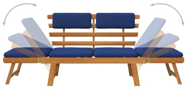 VidaXL Akácfa Kerti Pad és Hévő - 190 cm