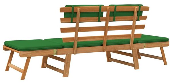 VidaXL 2 az 1-ben Akácfa Kerti Pad és Heverő - 190 cm