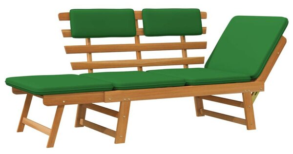 VidaXL 2 az 1-ben Akácfa Kerti Pad és Heverő - 190 cm
