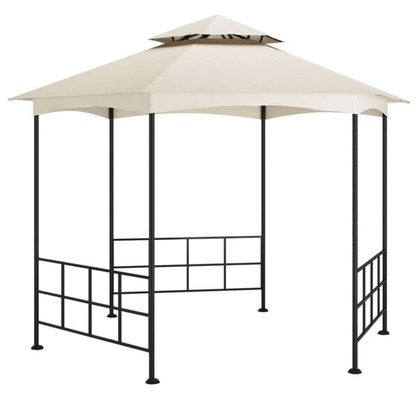 VidaXL krémszínű pavilon oldalfalakkal 3,1 x 2,7 m