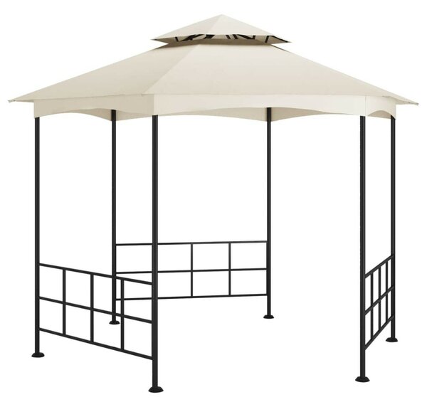 VidaXL krémszínű pavilon oldalfalakkal 3,1 x 2,7 m