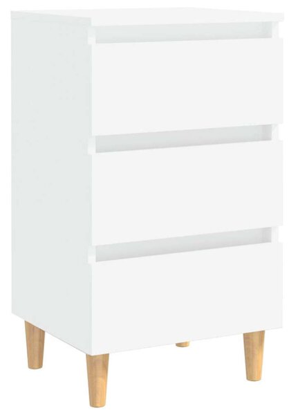 VidaXL Éjjeliszekrény - Fehér - 3 Fiókos - 40x35x69cm