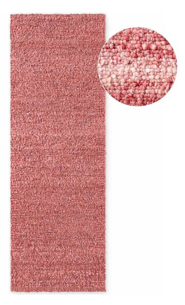 Sötét rózsaszín kézi szövésű buklé futószőnyeg 80x200 cm Notting Hill Portobello – Ted Baker