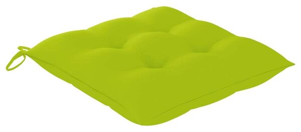 VidaXL Akácfa Étkezőszék Szett - 4 db - Zöld Párnával