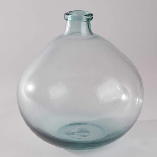 BALLOON üveg váza, világoszöld Ø30cm
