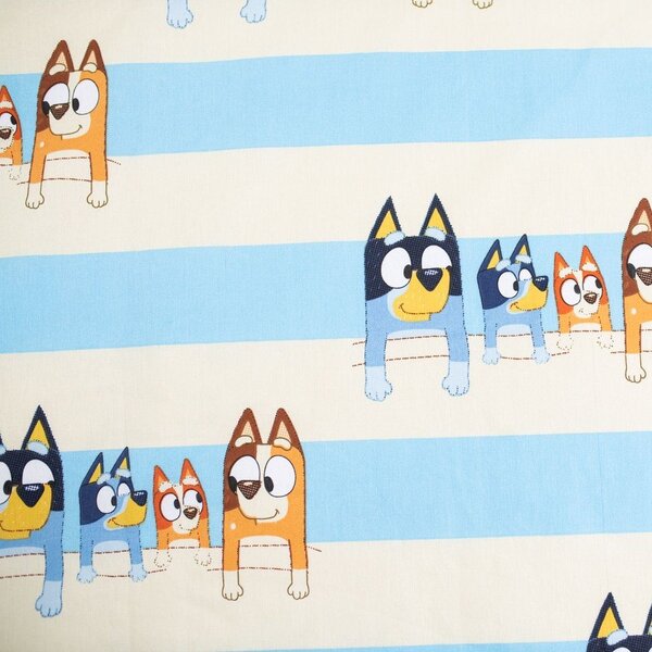 Kék pamut gyerek ágyneműhuzat babaágyhoz 100x135 cm Bluey – Jerry Fabrics