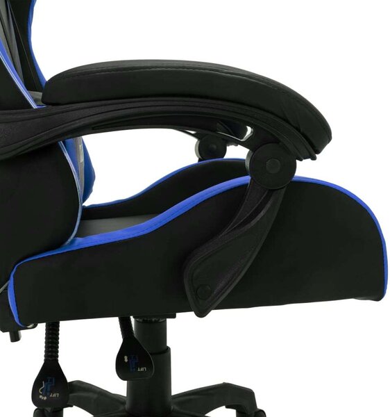 Gamer Szék - RGB LED - Kék-Fekete