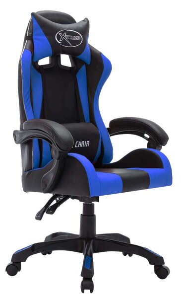 Gamer Szék - RGB LED - Kék-Fekete