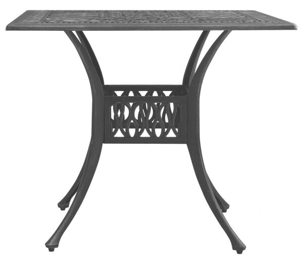 VidaXL Kerti Asztal - Öntött Alumínium - Fekete - 90x90 cm