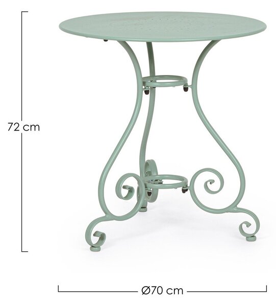 Acél kerek kerti kisasztal ø 70 cm Etienne – Bizzotto