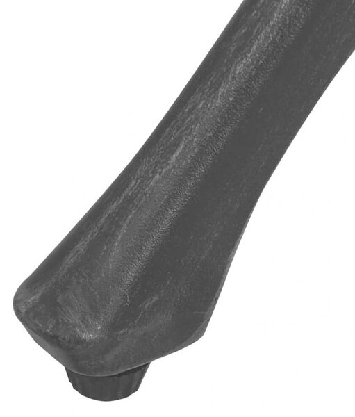 VidaXL Öntött Alumínium Kerti Asztal - Fekete - 90cm
