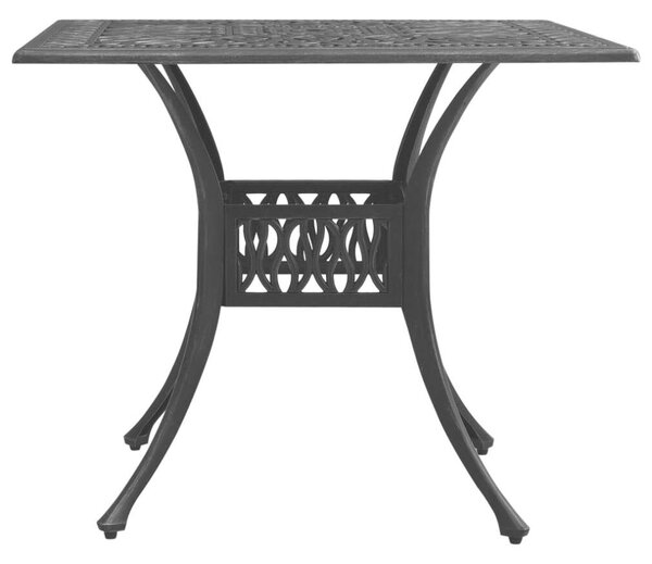 VidaXL Kerti Asztal - Öntött Alumínium - Fekete - 90x90 cm