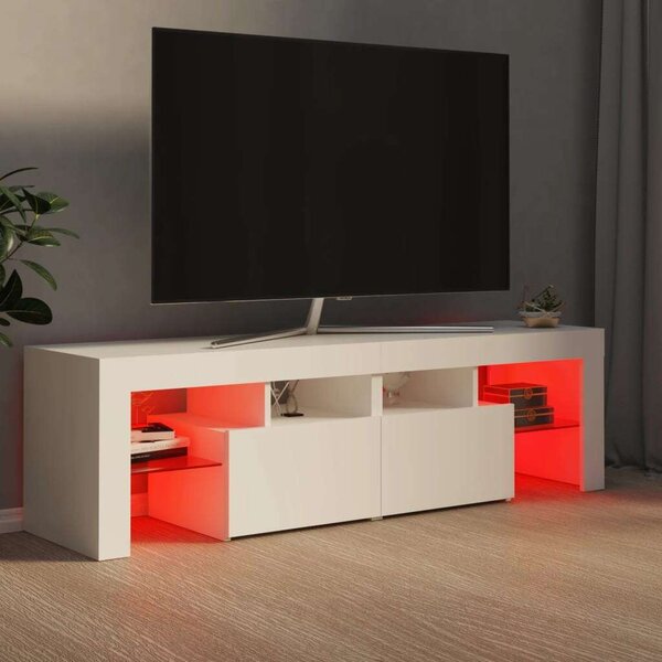 VidaXL TV-szekrény - Modern LED - Fehér - 140 cm