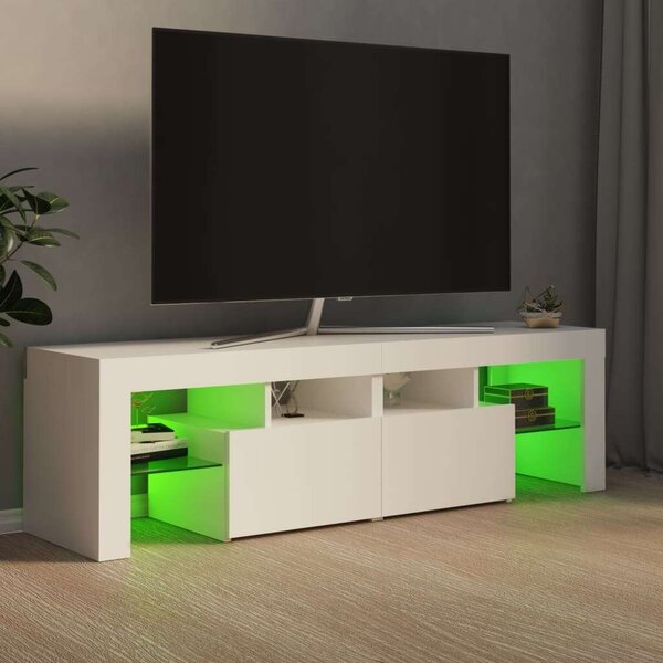 VidaXL TV-szekrény - Modern LED - Fehér - 140 cm
